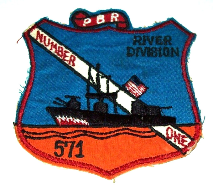 ORIGINAL 1960\'s VIETNAMESE MADE U.S. NAVY PBR RIVER DIVISION 571 PATCH