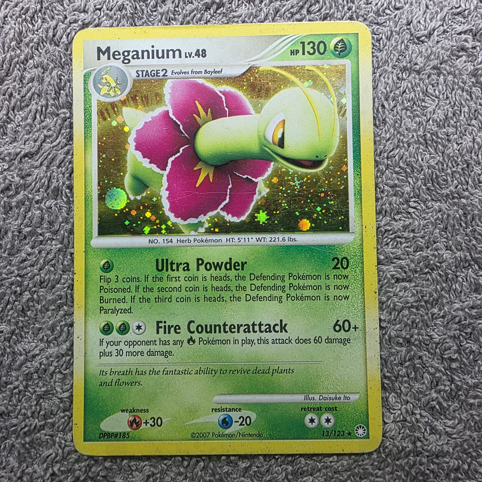 Pokemon TCG - Mysterious Treasure : Meganium Lv . 48  - 13 / 123