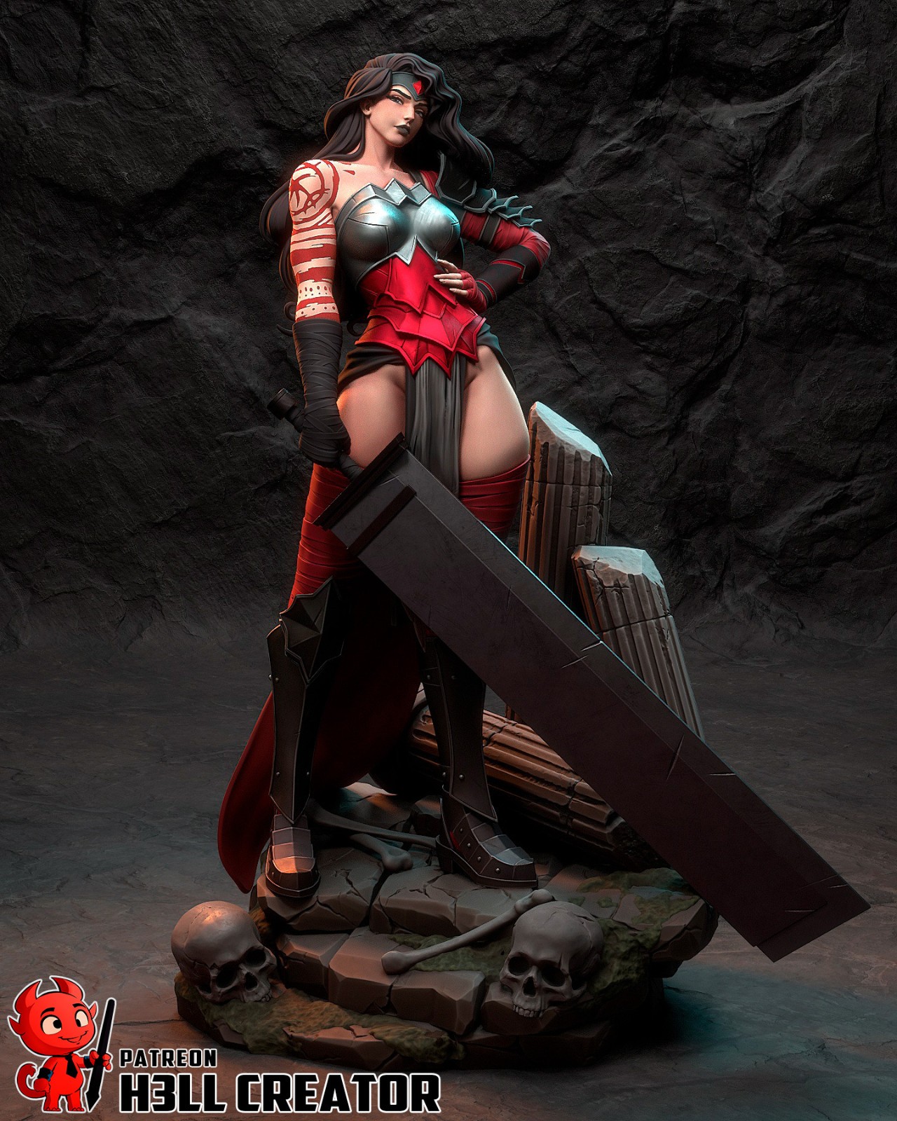 Absolute Wonder Woman 236mm Hand Painted Collectible Display Model Figure
