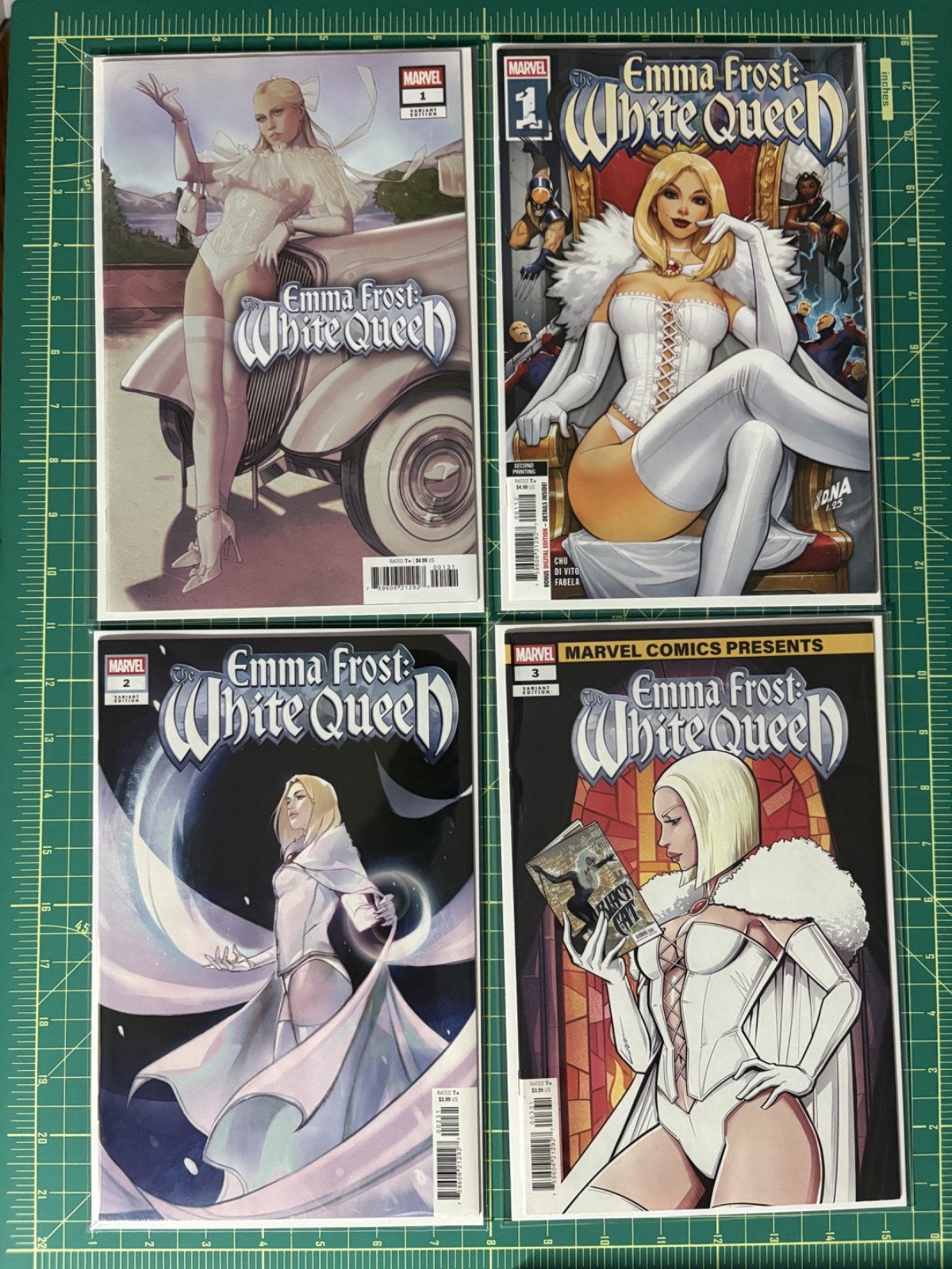 Emma Frost: White Queen #1–3 – 4 Comic Lot – Marvel Variant Covers Emma Frost: White Queen #1–3 – 4 Comic Lot – Marvel Variant Covers