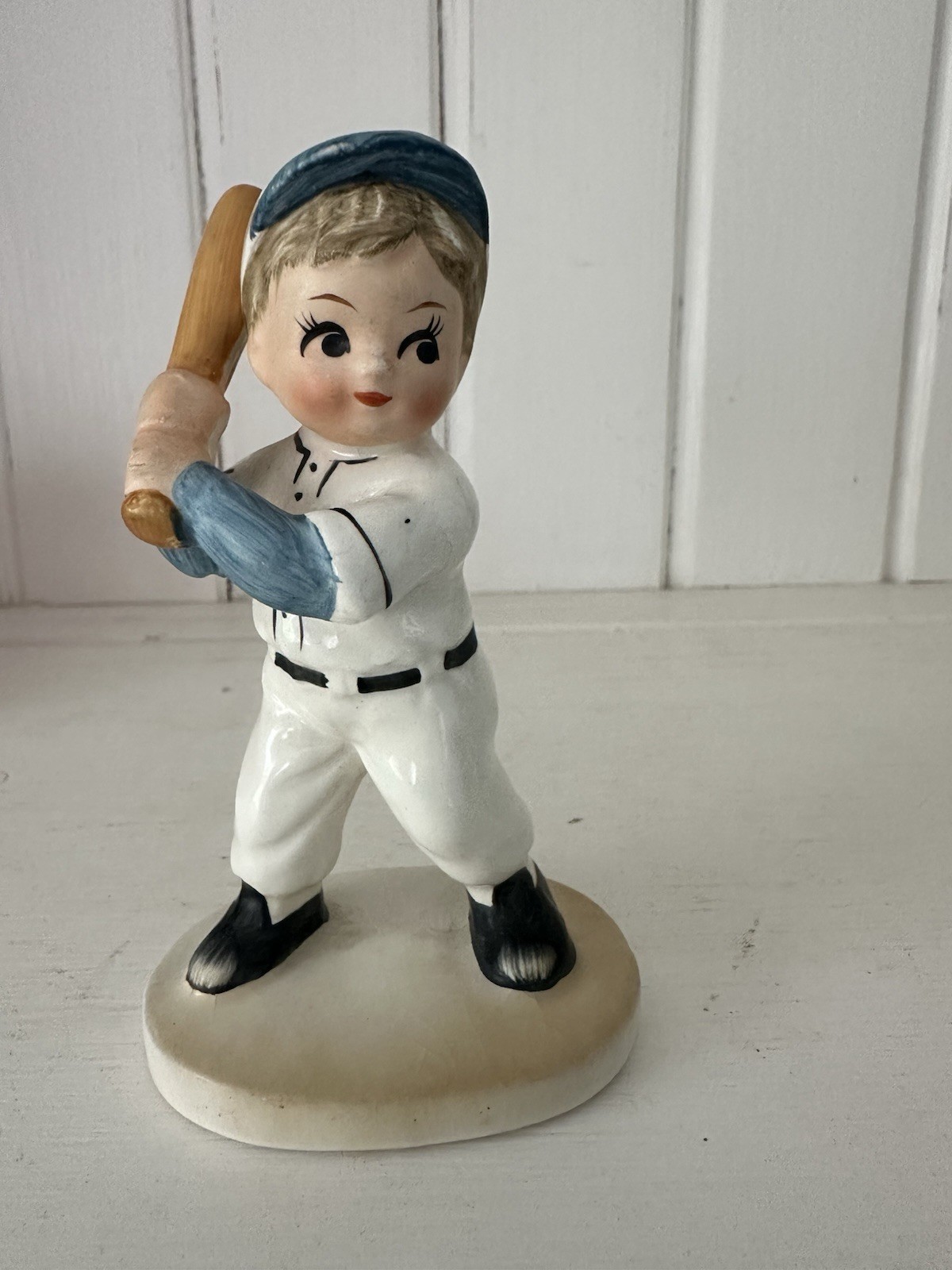 Vintage Norcrest Baseball Batter Player Boy Figurine Vintage Norcrest Baseball Batter Player Boy Figurine