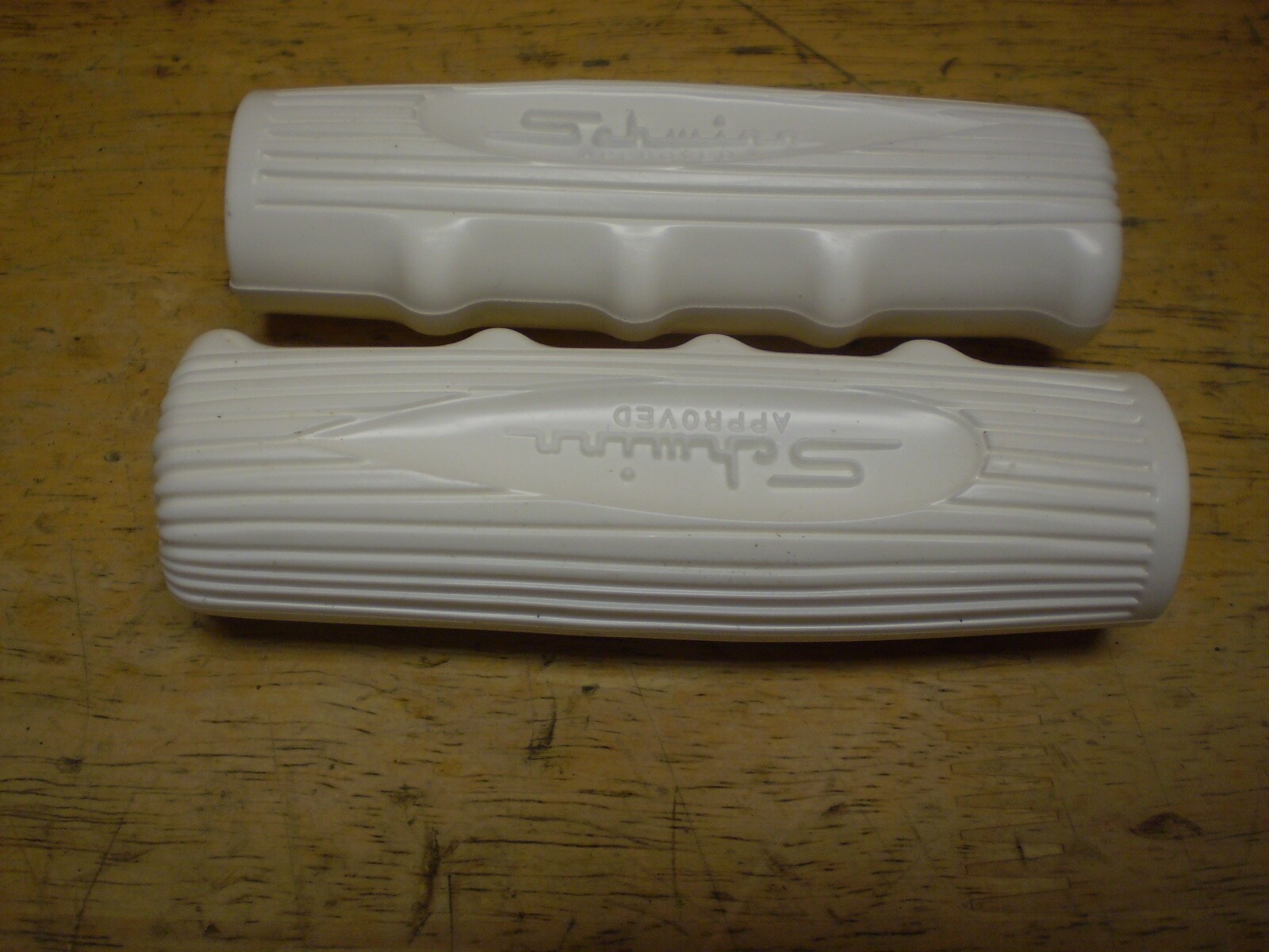 Schwinn 1960's Bicycle White Chubby Handlebar Grips Stingray Corvette Jaguar