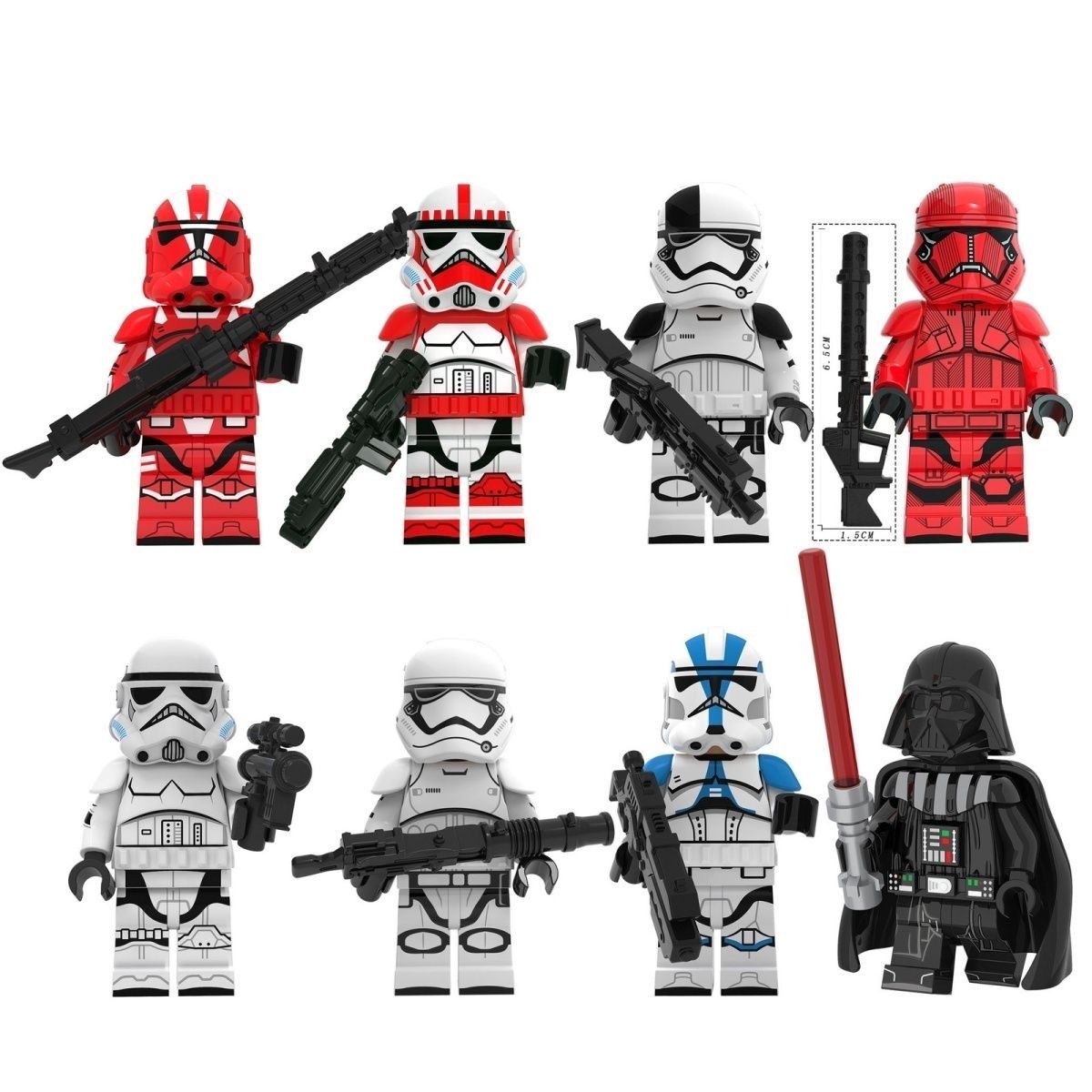 Assembling Building Block Toys Star Wars 8 Styles minifigure Not Lego