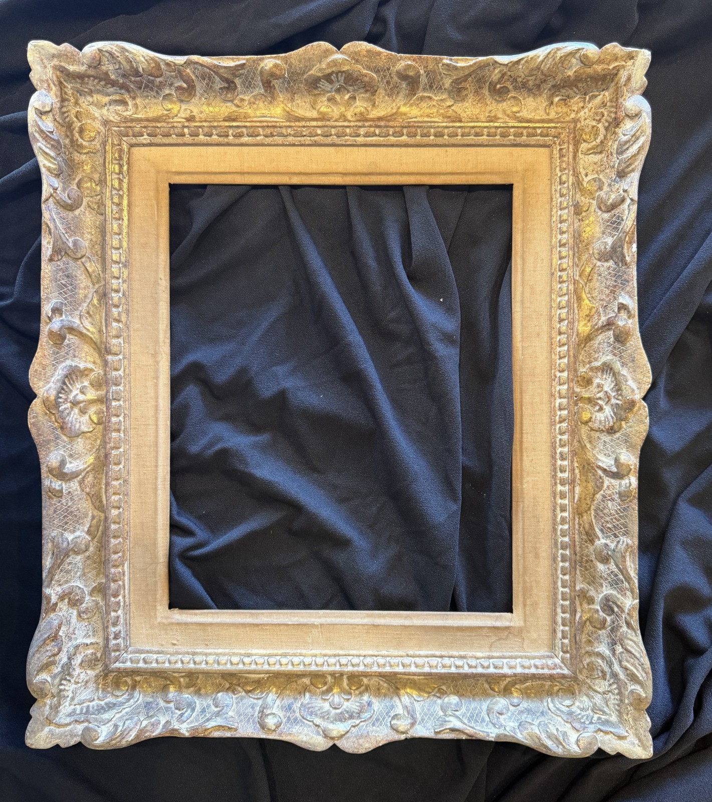 VINTAGE HAND-CARVED PICTURE FRAME - GEORGOUS PATINA, MADE IN FRANCE