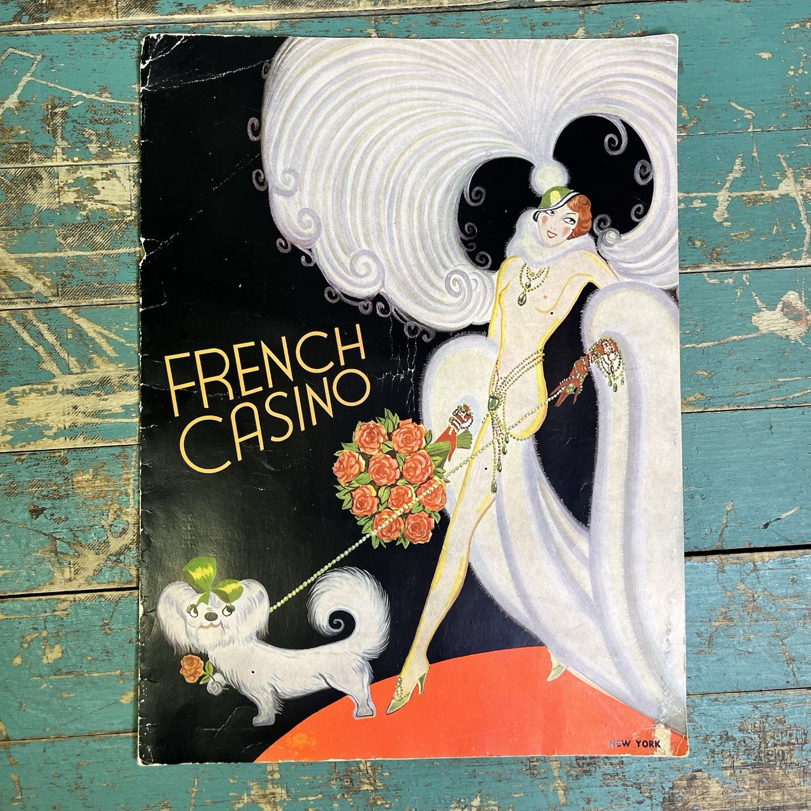 French Casino New York Supper Club Menu 1935-1936 Wine & Aperitifs List