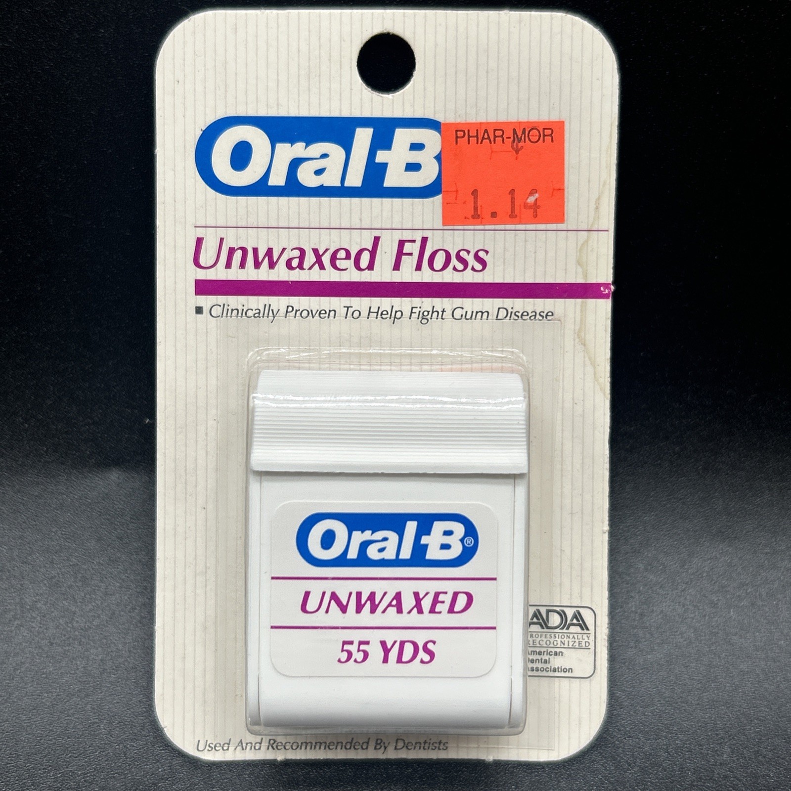 Vintage Oral B Unwaxed Floss NOS 1991 Prop 90’s Vintage Oral B Unwaxed Floss NOS 1991 Prop 90’s