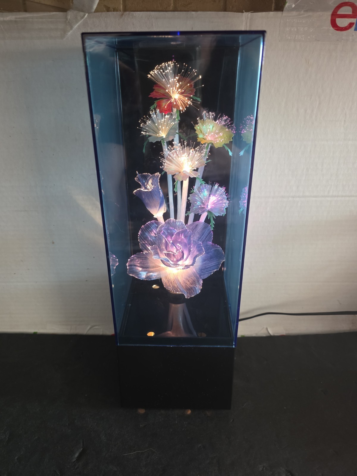 Vintage Fiber Optic Flower Light Lamp Music Box 80s 90s Rare Htf CLEAN WORKING Vintage Fiber Optic Flower Light Lamp Music Box 80s 90s Rare Htf CLEAN WORKING