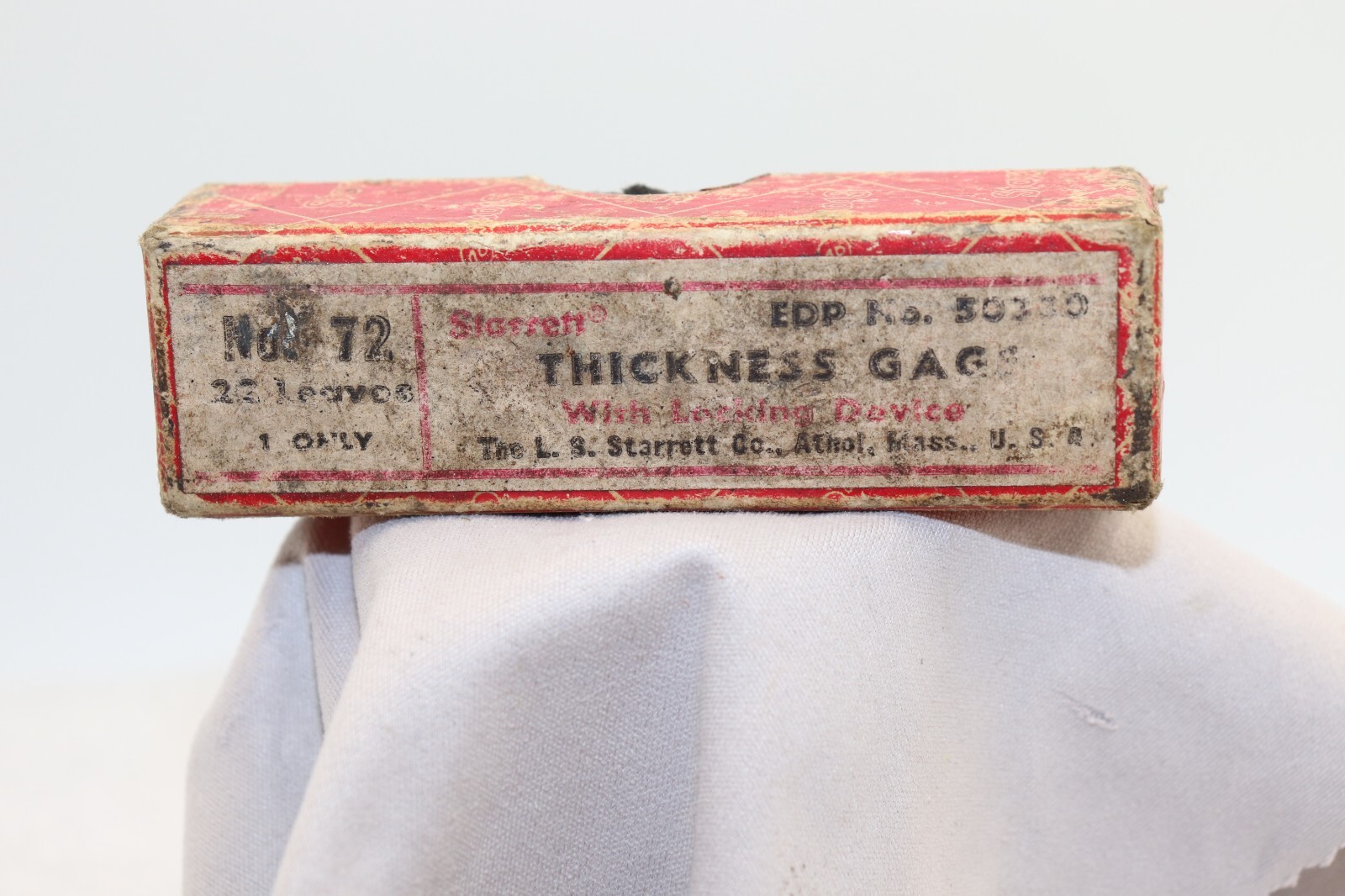 Starrett No. 72 Thickness Gage With Box EDP 50330 .010\
