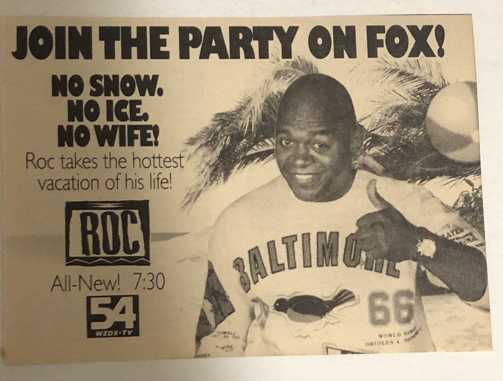 Roc Fox Tv Series Print Ad Advert Charles S Dutton Tpa3