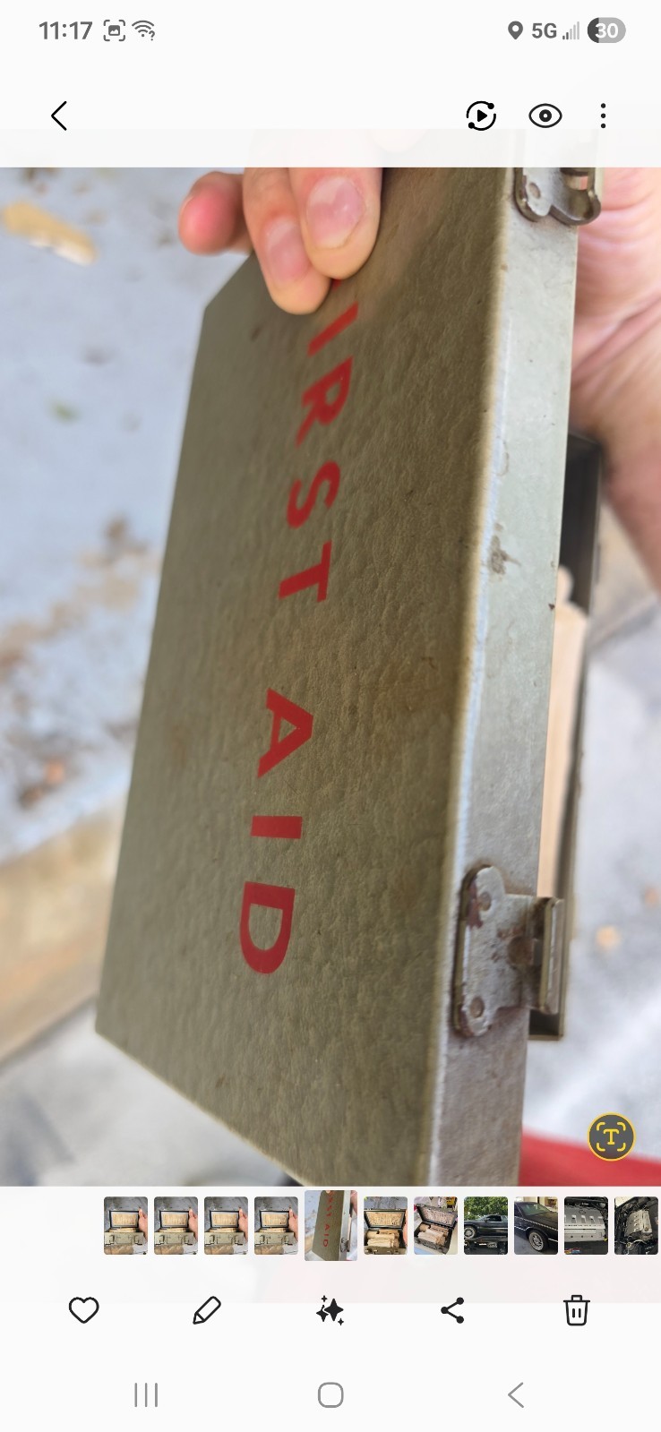 Vintage WWII Era Ever Ready First Aid Kit Metal Box with Original Contents — Tou Vintage WWII Era Ever Ready First Aid Kit Metal Box with Original Contents — Tou