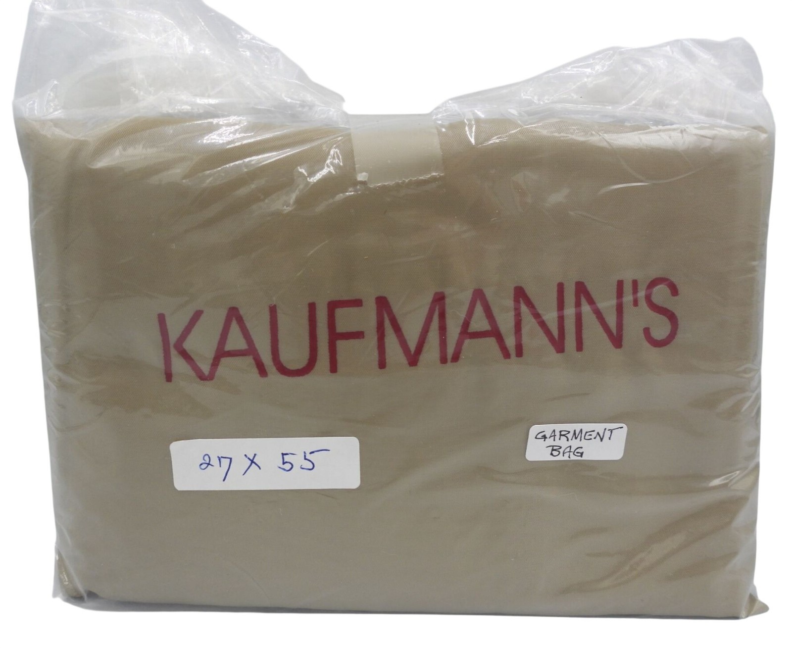 Vintage Kaufmann\'s Department Store Pittsburgh Tan Garment Bag 27\