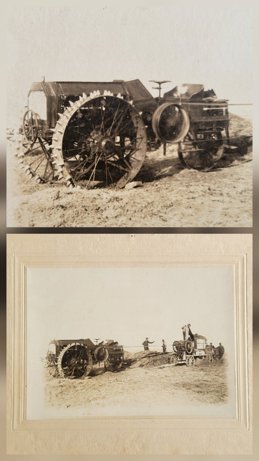 Antique Pioneer Farm Tractor Cabinet Photo