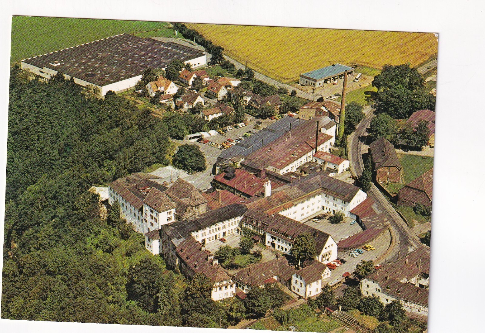 D9984) AK FÜRSTENBERG Weser Porcelain Manufactory AERIAL PHOTOGRAPH 1980... D9984) AK FÜRSTENBERG Weser Porcelain Manufactory AERIAL PHOTOGRAPH 1980...