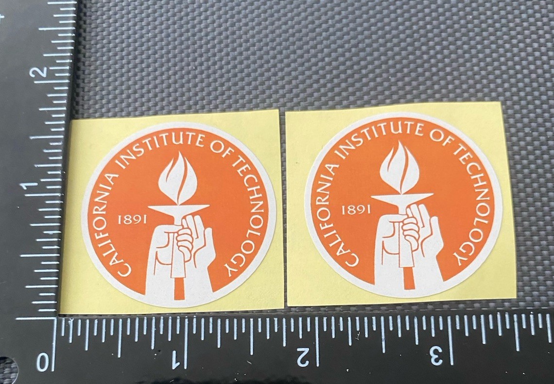 Lot Of 2 California Institute of Technology Caltech Sticker New