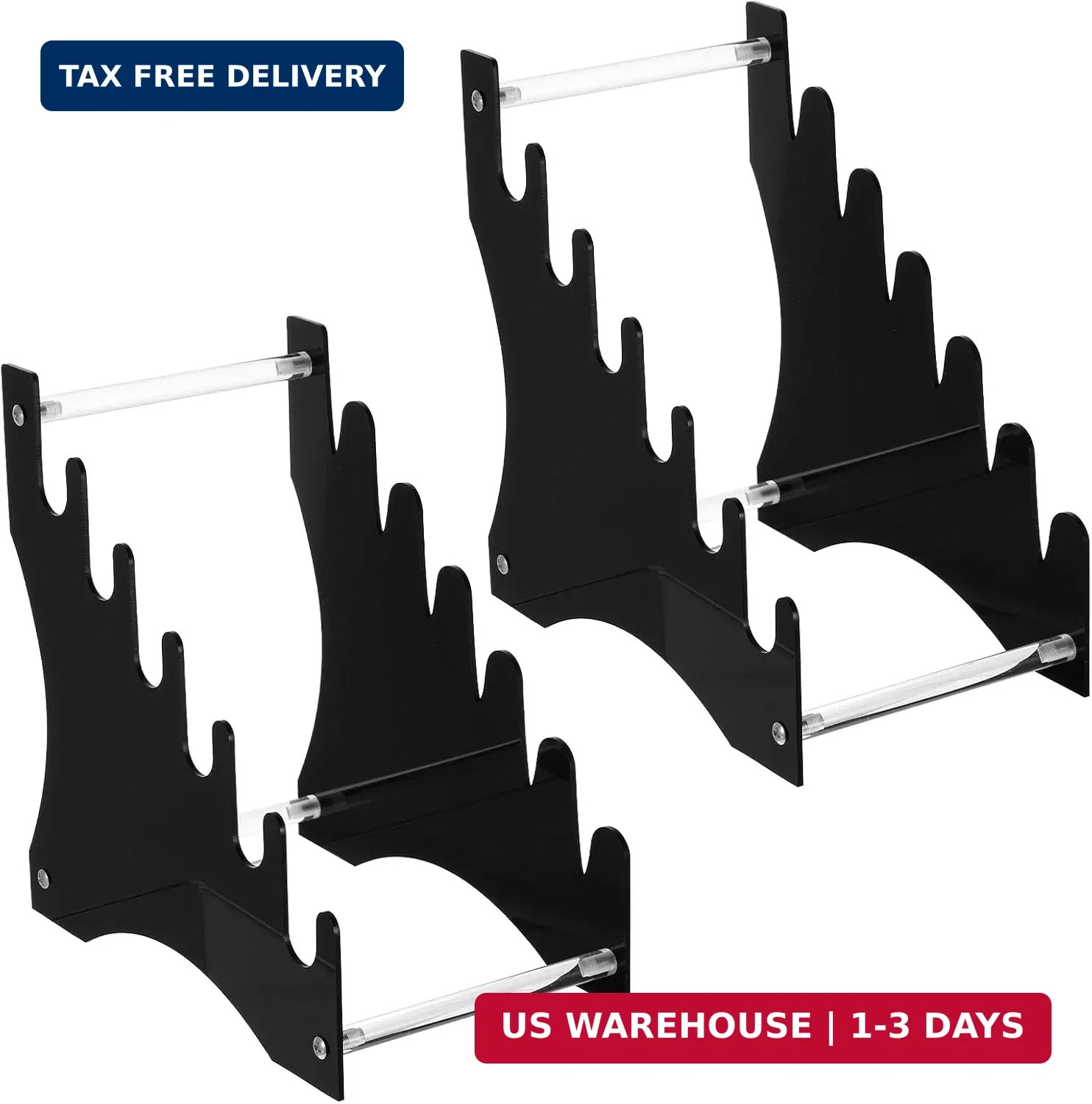 2 Pcs Knife Display Stand,Knife Holder Knife Storage Rack Acrylic Knife Display