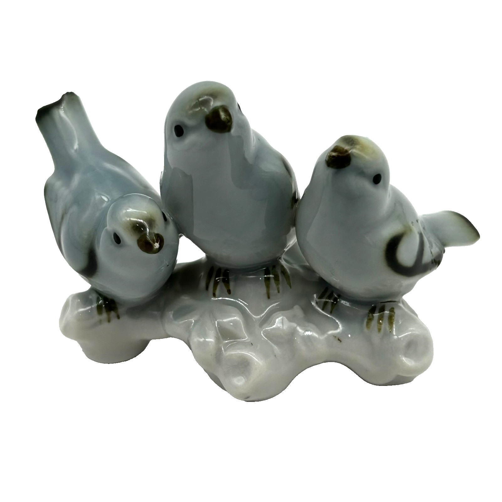 Vintage Gerold Porzellan 3 Bird Porcelain Figurine Bavaria West Germany