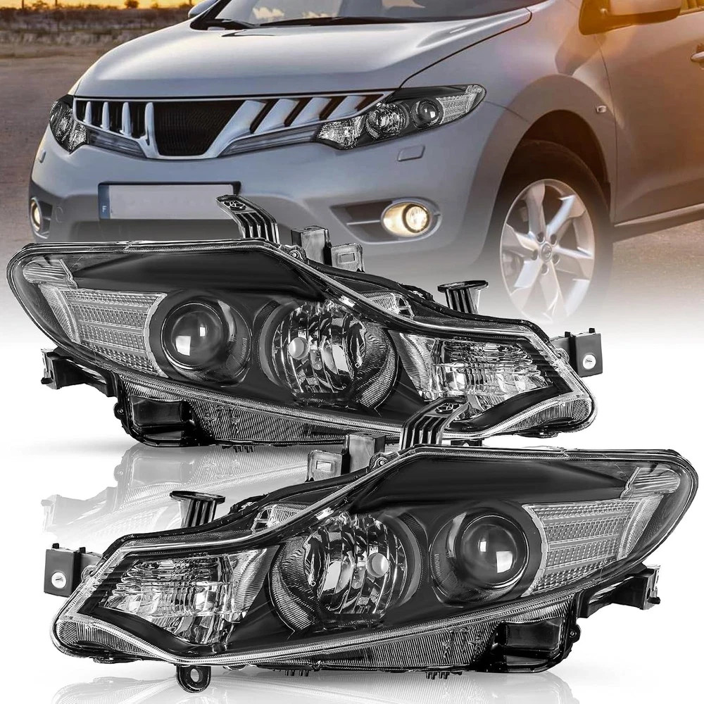Halogen Headlight Assembly Replacement for 2009-2014 Nissan Murano
