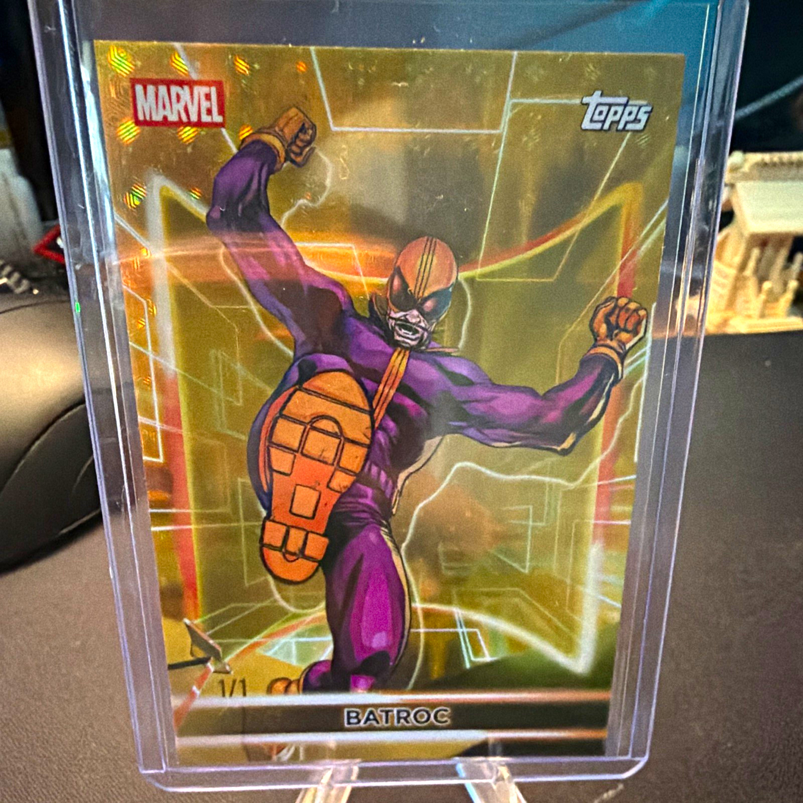 Topps 2026 Marvel Neon Batroc #89 1/1 Serial Numb chrome Etch superfactor 1/1