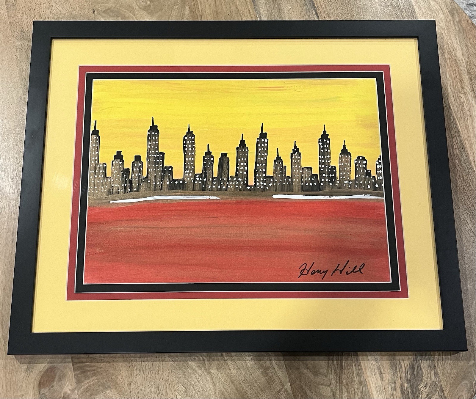 Framed Henry Hill Canvas Painting Goodfellas Signed By Henry Hill Signed Framed Henry Hill Canvas Painting Goodfellas Signed By Henry Hill Signed