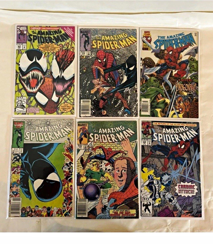 Marvel Comics The Amazing Spider-Man Comic Book Lot of 6-a variety of issues