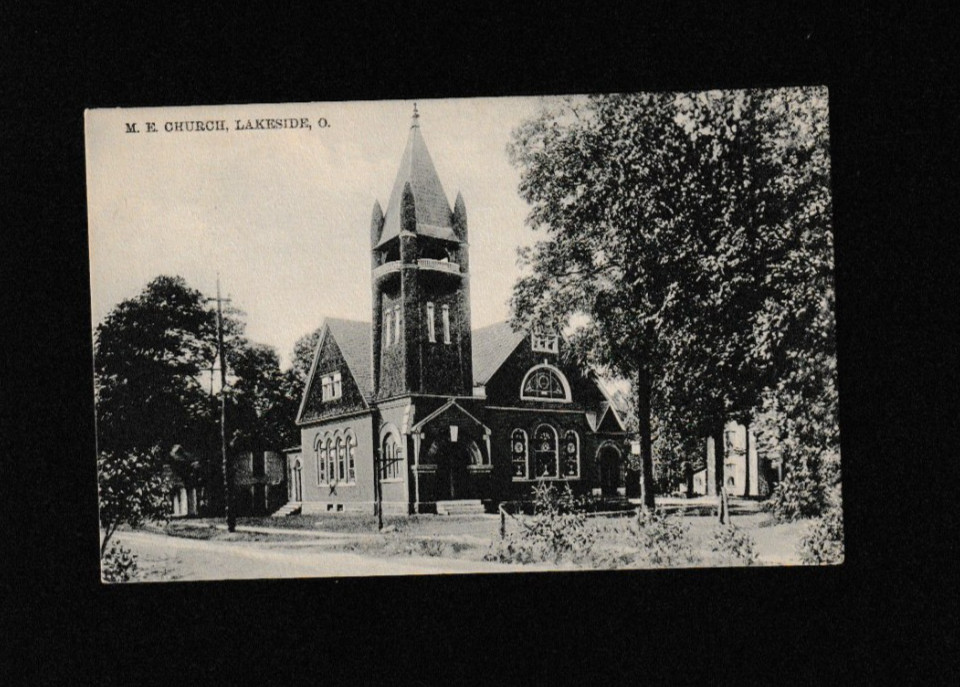 Vtg 1915 Methodist M.E. Church Lakeside OH Postcard Divided Back Vtg 1915 Methodist M.E. Church Lakeside OH Postcard Divided Back