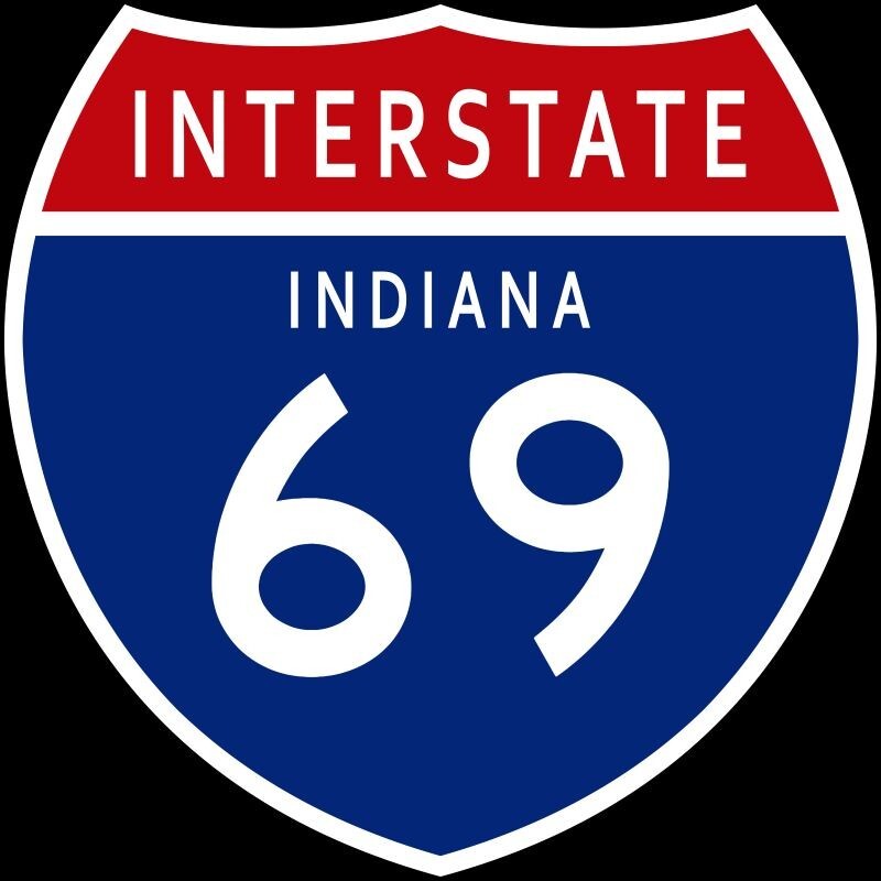 Indiana US Interstate I-69 NEW Sign: 28\