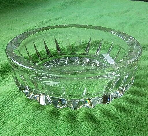 Vintage 1960-ish  HEAVY GLASS Candy Dish/bowl/decorative 6\
