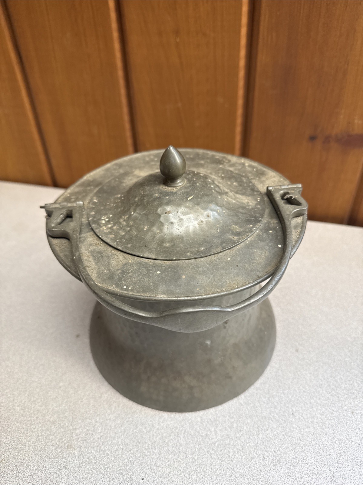 A Connell pewter arts and crafts biscuit barrel A Connell pewter arts and crafts biscuit barrel