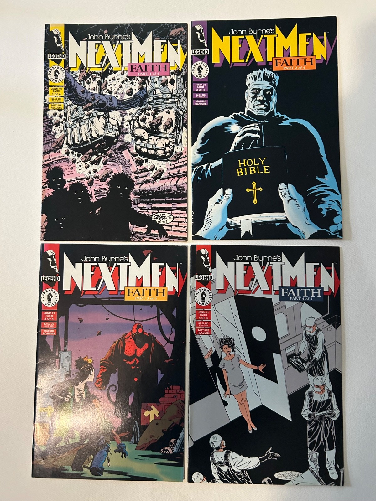 John Byrne's Next Men Vol-1 Issue 19-22 Book 1,2,3,4-1993 HELLBOY 1st Appearance John Byrne's Next Men Vol-1 Issue 19-22 Book 1,2,3,4-1993 HELLBOY 1st Appearance