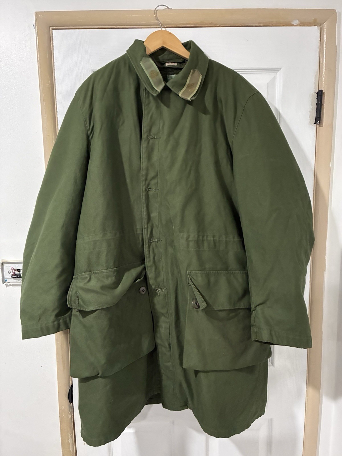 Vintage Swedish Military M59 Air Force Field Coat C58 Parka Liner Insignia