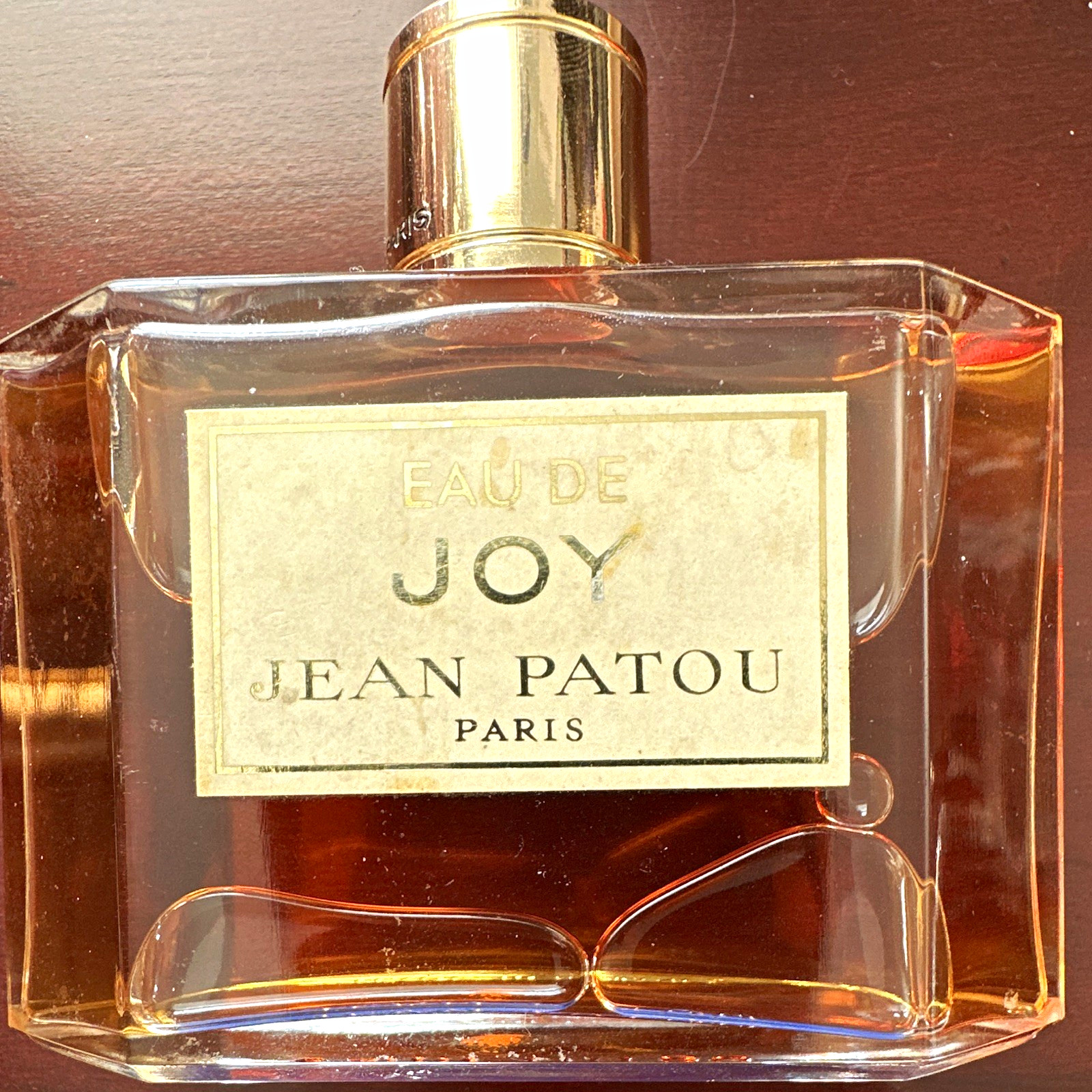 Jean Patou Eau de Joy Paris Perfume Bottle Made in France Collectible