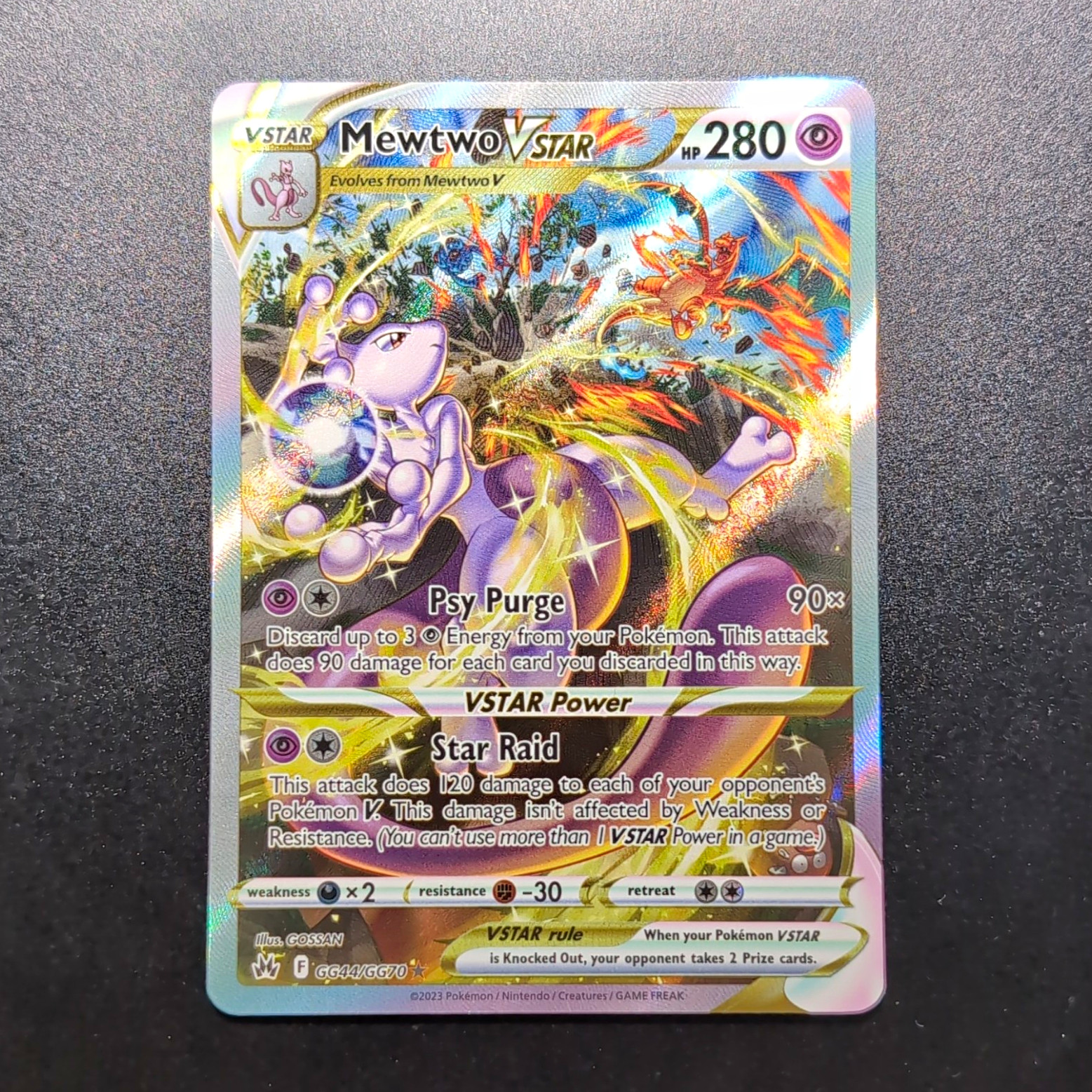 Mewtwo VSTAR GG44/GG70 Pokemon Crown Zenith English - NM