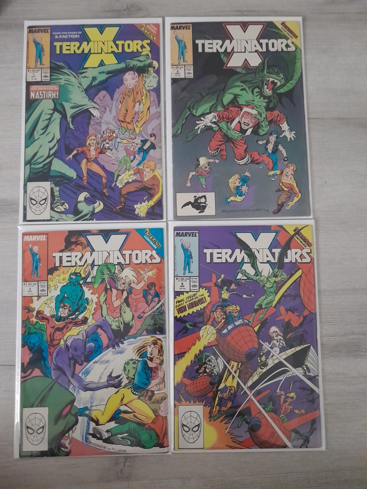 1988-1989 Marvel Comics X-Terminators #1-4 Complete Run 1st App. X-Terminators 1988-1989 Marvel Comics X-Terminators #1-4 Complete Run 1st App. X-Terminators