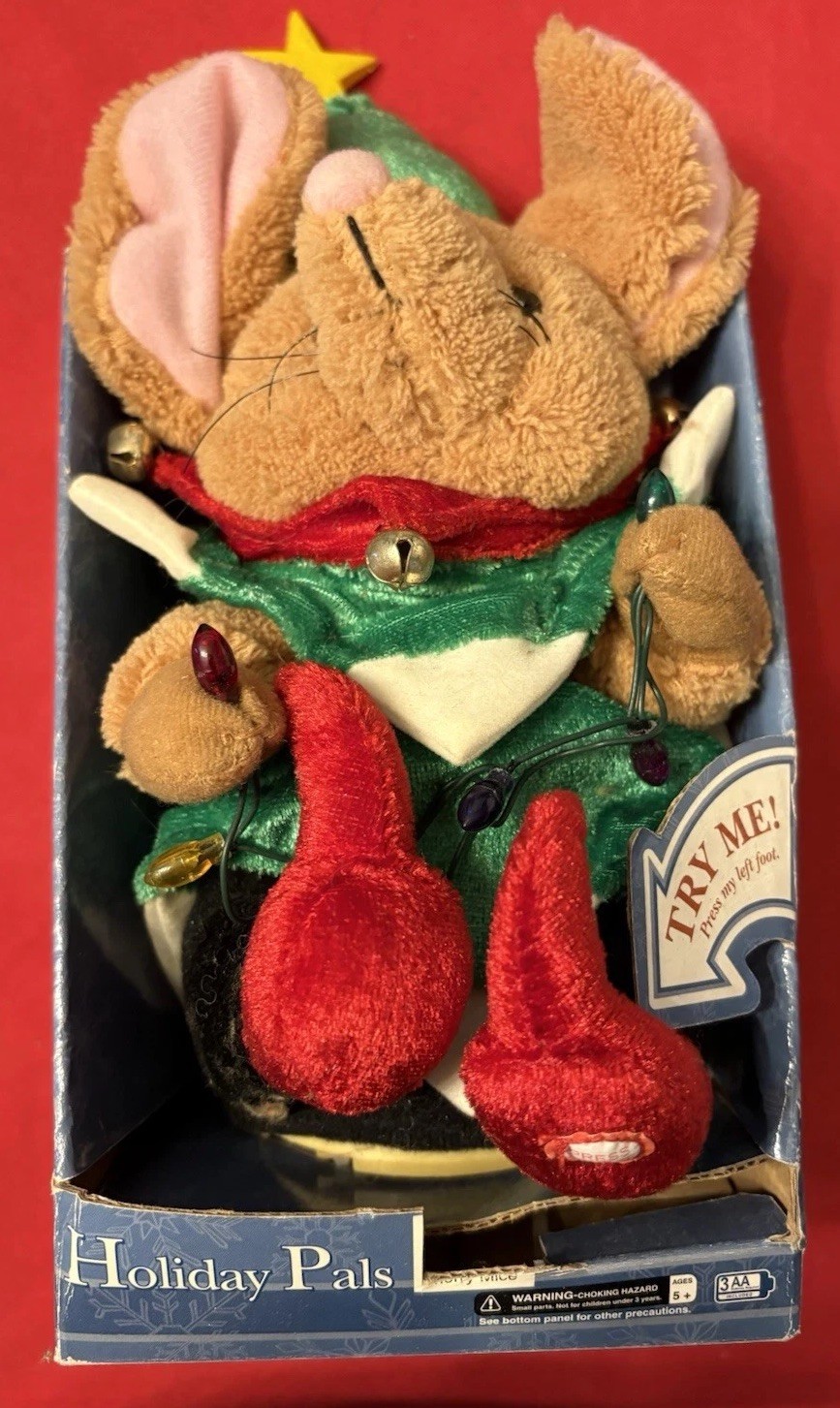 Gemmy Musical Plush Christmas Tree Mouse Sings Lights Up 9 Gemmy Musical Plush Christmas Tree Mouse Sings Lights Up 9