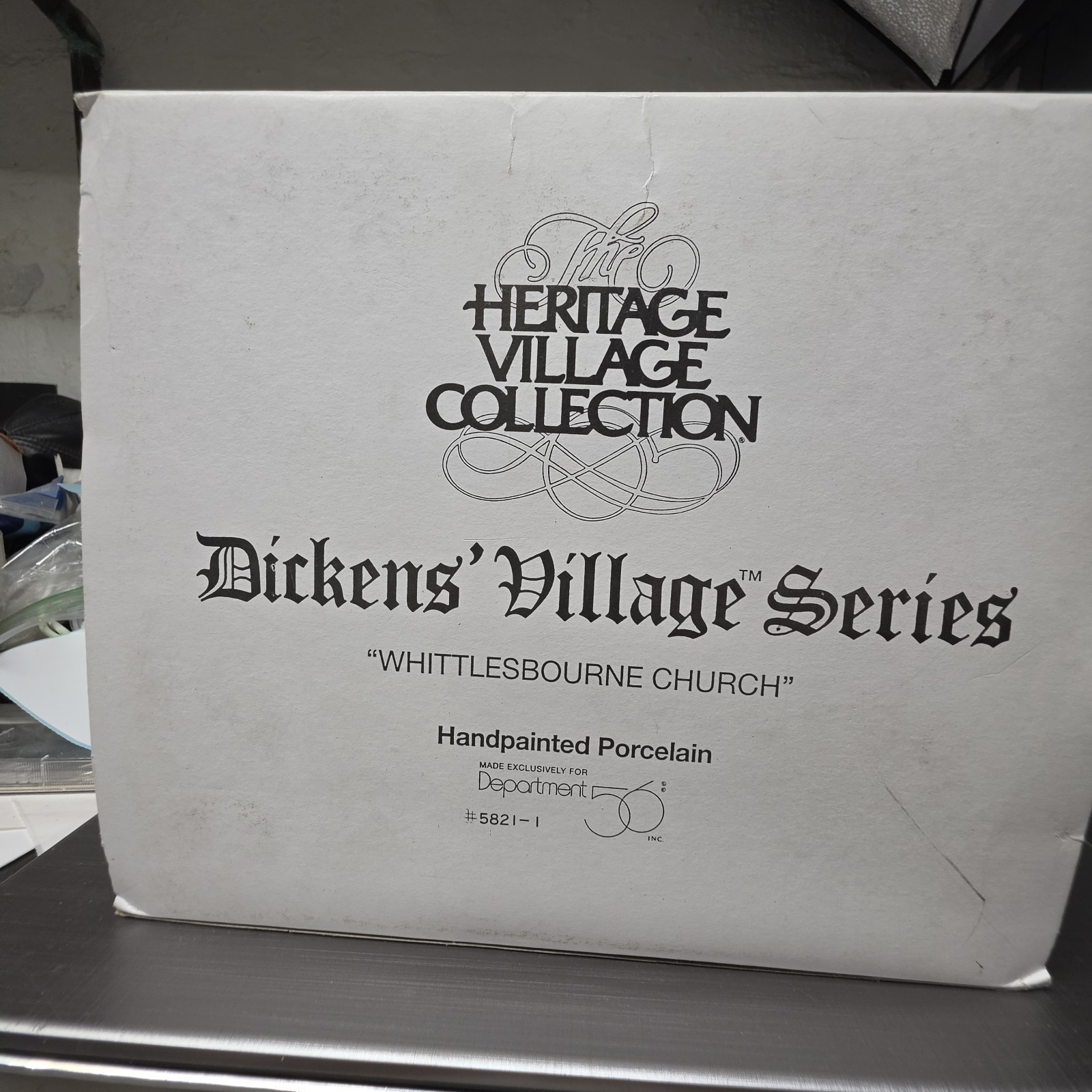 Vintage Dept 56 Dickens\' Village Series WHITTLESBOURNE CHURCH #58211 Retired 