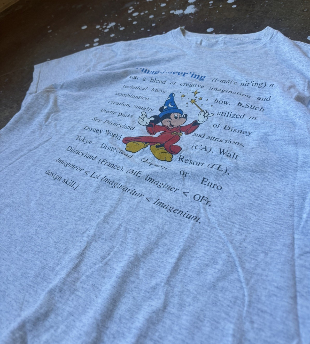 Vintage Disney Mickey Mouse Wizard XL USA Imagineering Definition Shirt Vintage Disney Mickey Mouse Wizard XL USA Imagineering Definition Shirt