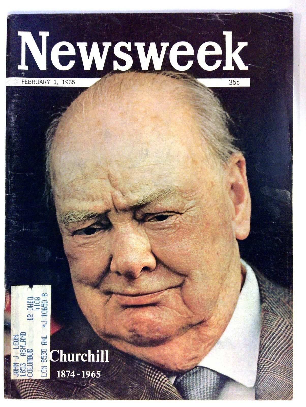Newsweek 2/1/1965-Churchill-Inauguration, LBJ budget FN