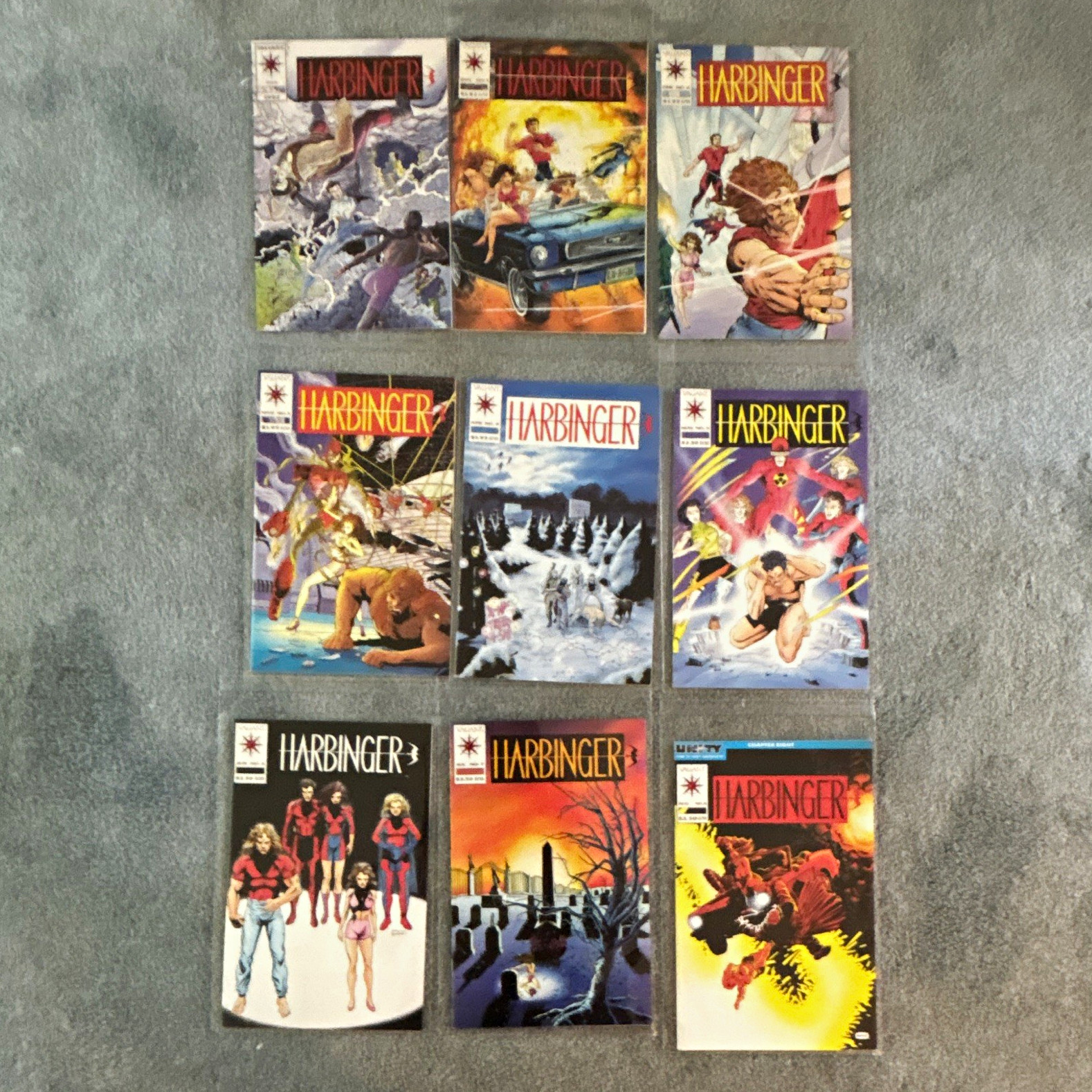Harbinger #0-8 Valiant 1992 9 Issue Lot #1 KEY 1st Renegades Jim Shooter
