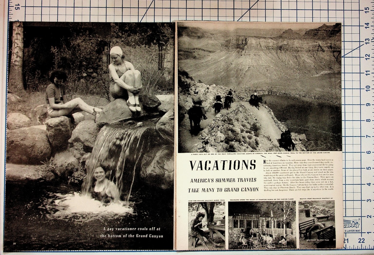 Vintage 1930s-40s US Vacations Grand Canyon Yellowstone Mackinac Island Magazine