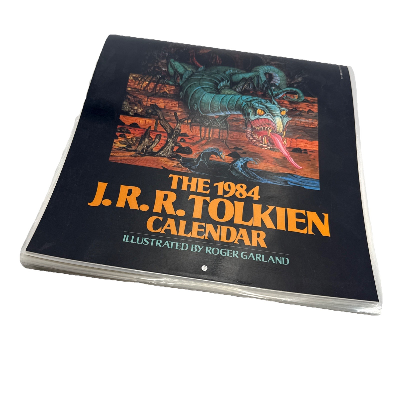 Vtg J.R.R. Tolkien Calendar 1984 JRR Hobbit Lord of the Rings Roger Garland LOTR
