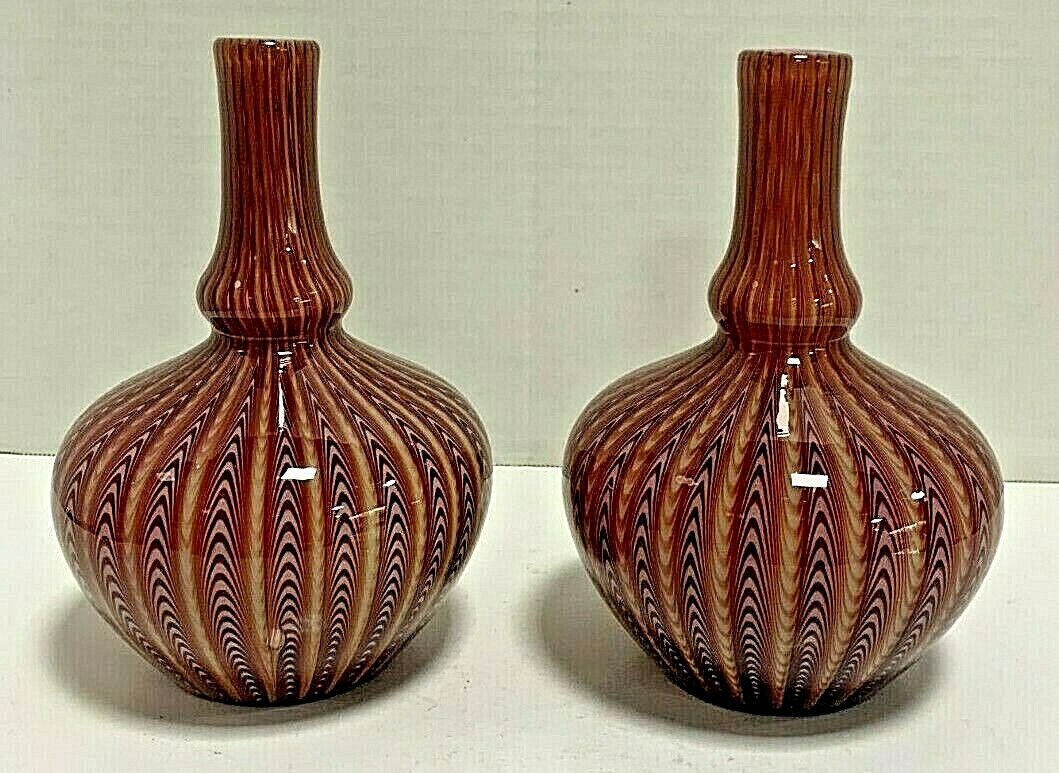 STEVENS AND WILLIAMS PAIR OF OSIRIS DECOR VASES - EXTREMELY RARE