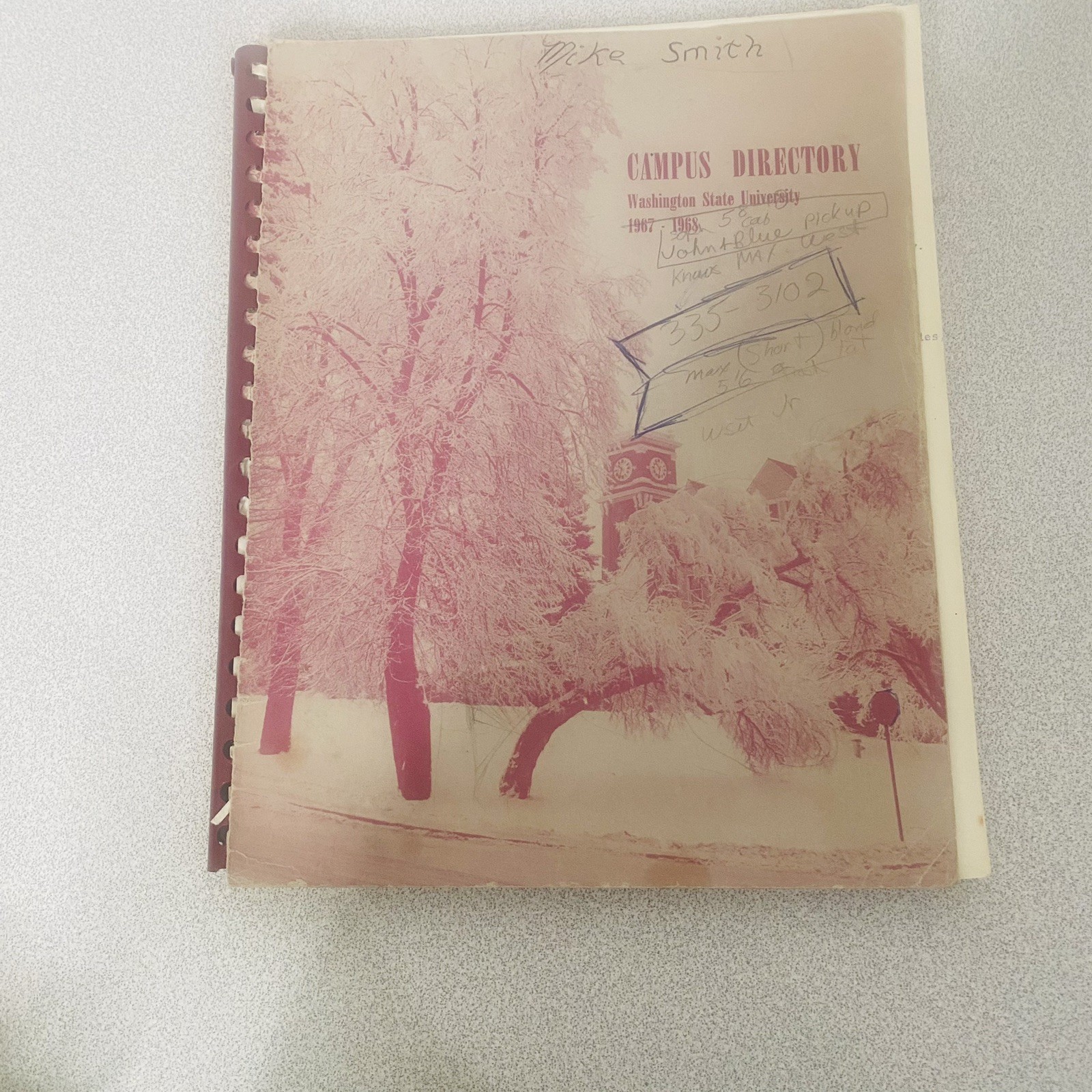 Campus Directory College Washington State University 1967 - 1968 WSU Vtg Campus Directory College Washington State University 1967 - 1968 WSU Vtg