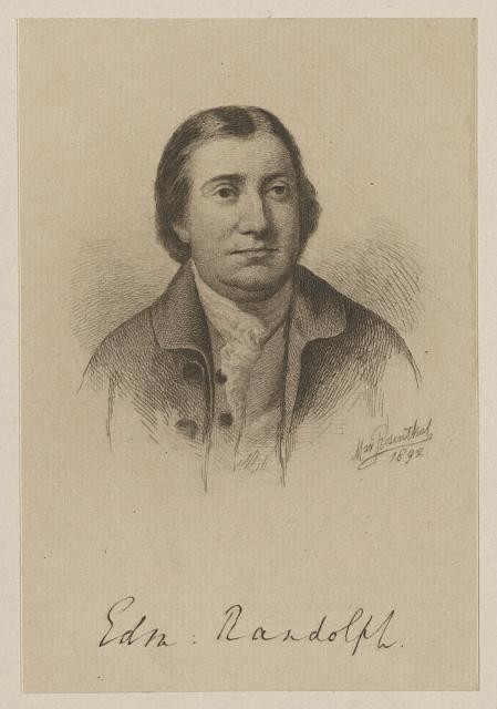 Photo:[Edmund Jennings Randolph, head and shoulders, facing right]
