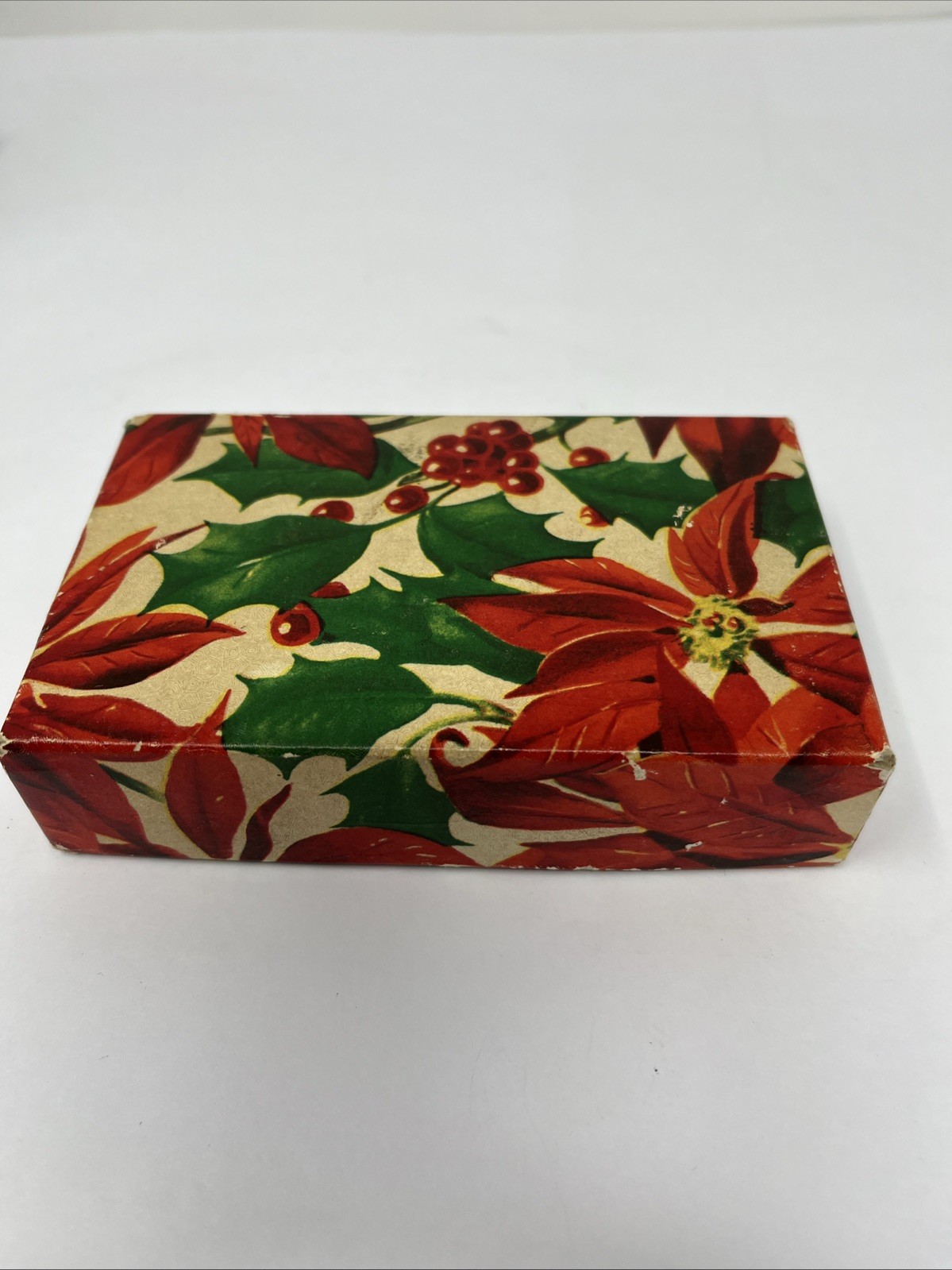 Charming Vintage Antique Miniature Christmas Gift Jewelry Box Charming Vintage Antique Miniature Christmas Gift Jewelry Box