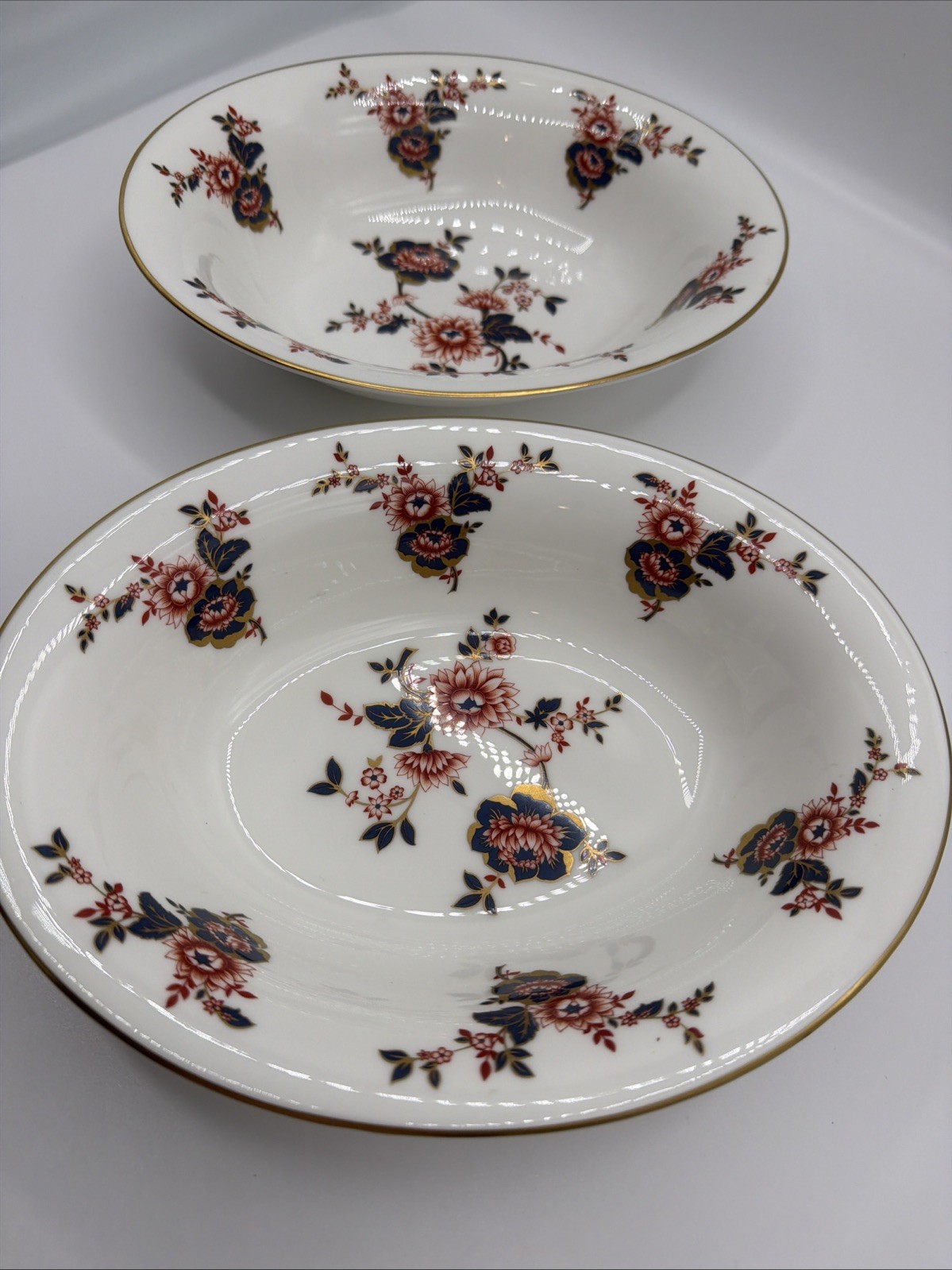Coalport Bone China Made In england Est 1750 S 2 serving Bowls Coalport Bone China Made In england Est 1750 S 2 serving Bowls