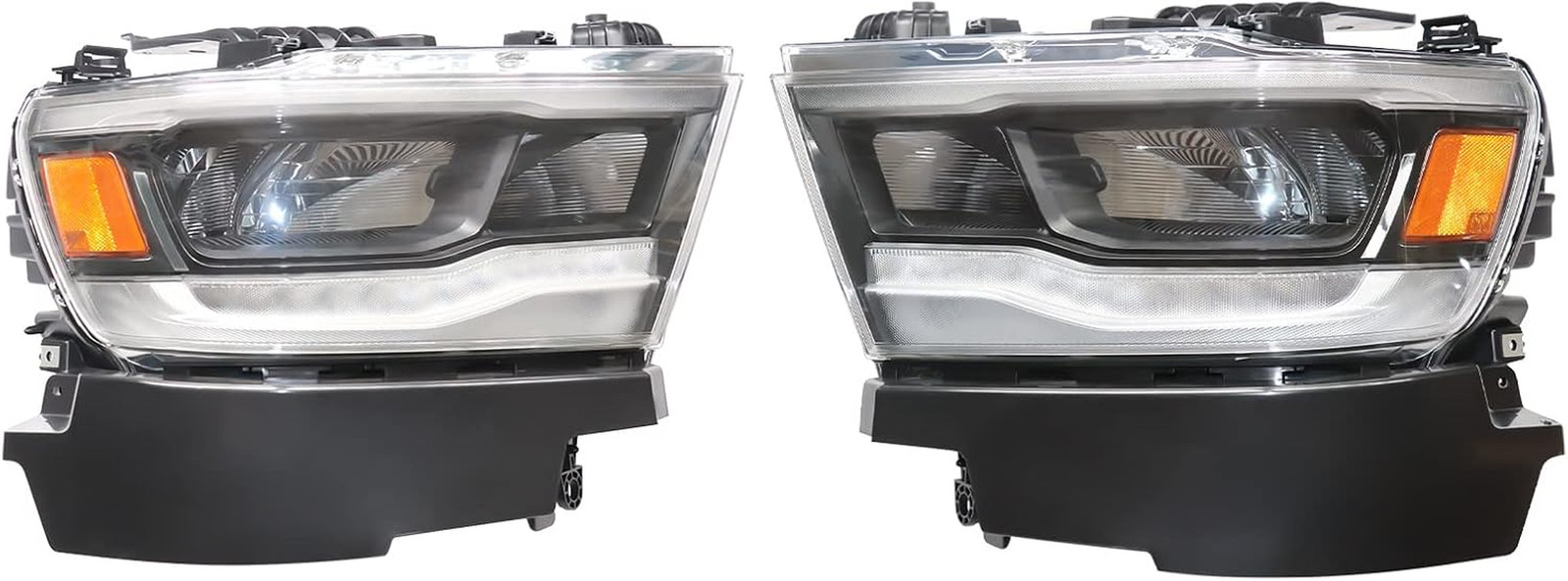 For RAM 1500 Rebel/Laramie Non-Laramie Longhorn 2019 2020 2021-2024 Front LED He