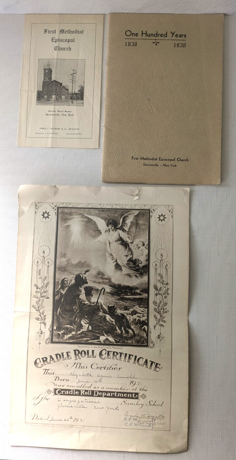 First Methodist Episcopal Church Gloversville, NY -100 Years Program plus extras First Methodist Episcopal Church Gloversville, NY -100 Years Program plus extras