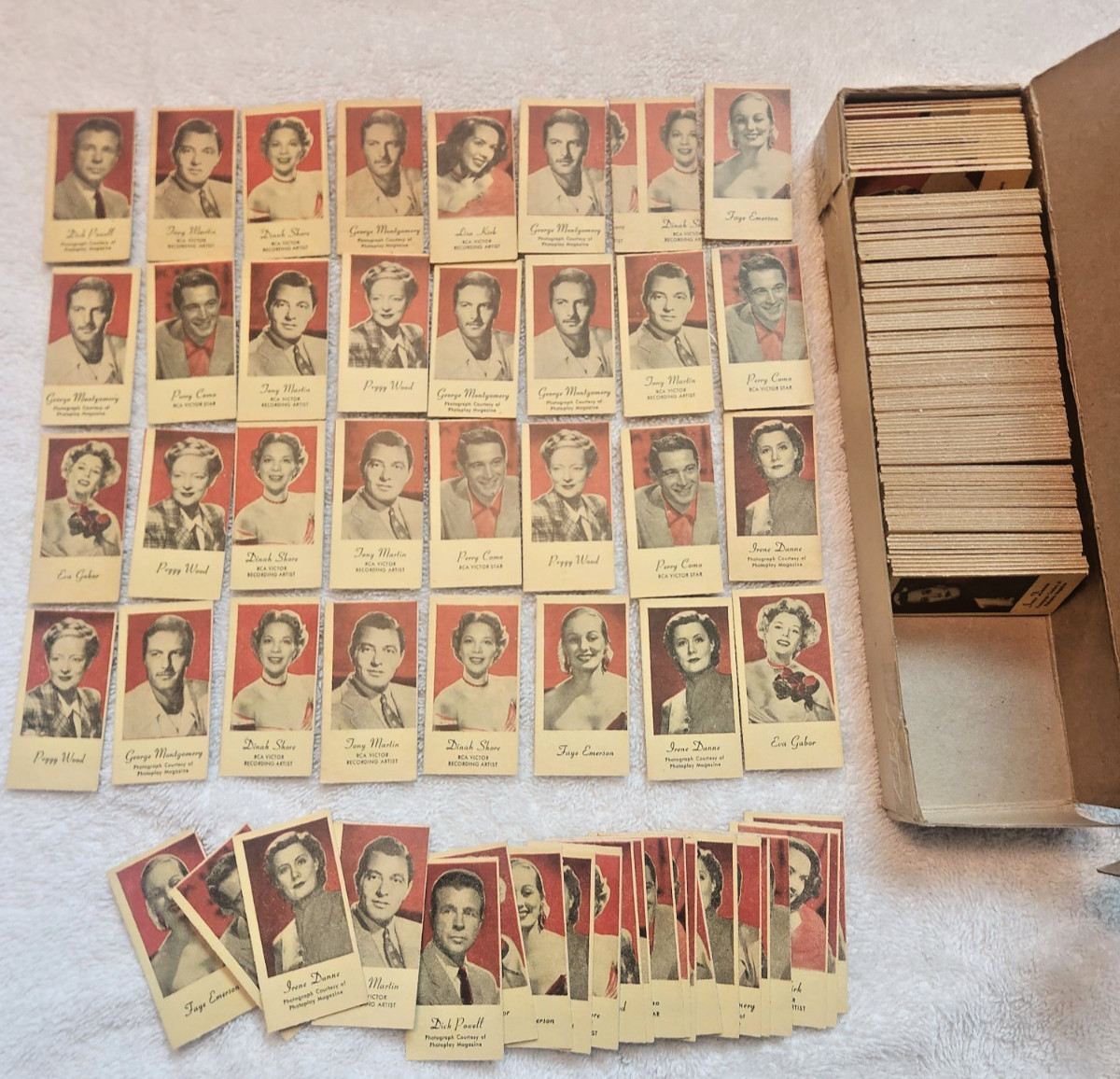 Vintage 1945 Peerless Weighing Movie Stars Red/Black Vending Full Box NM/MT