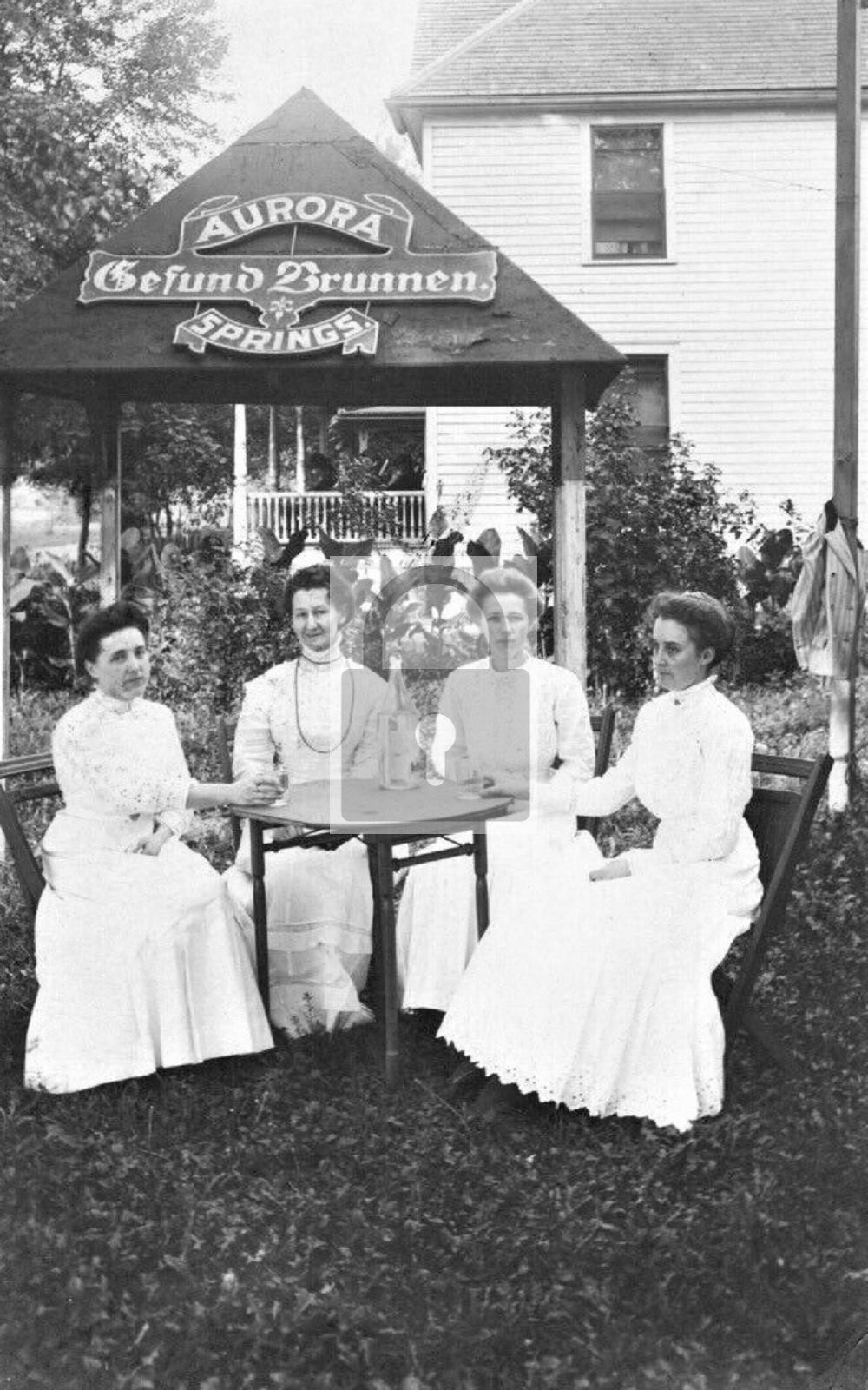 Women Drinking Aurora Springs Mount Clemens Michigan MI - Reprint