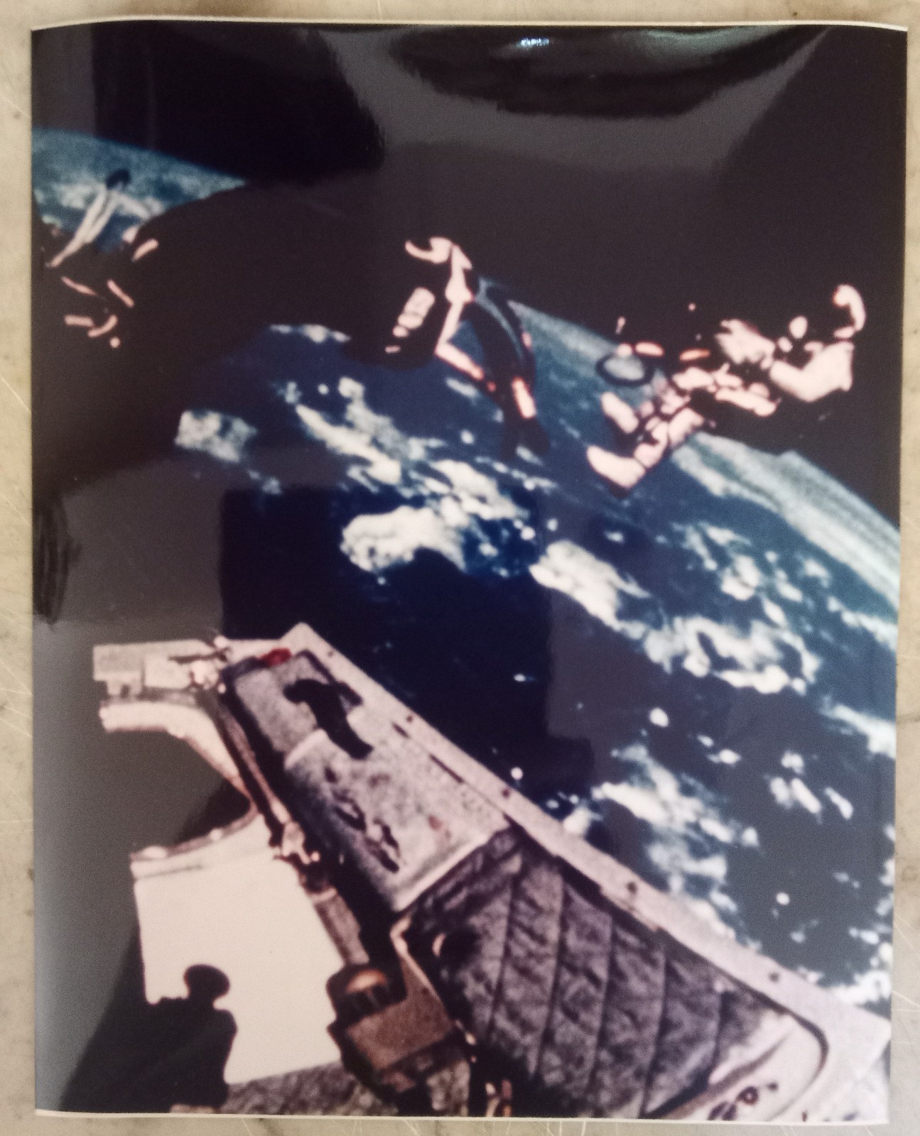 NASA: EDWARD H WHITE, SPACEWALK, original silver print
